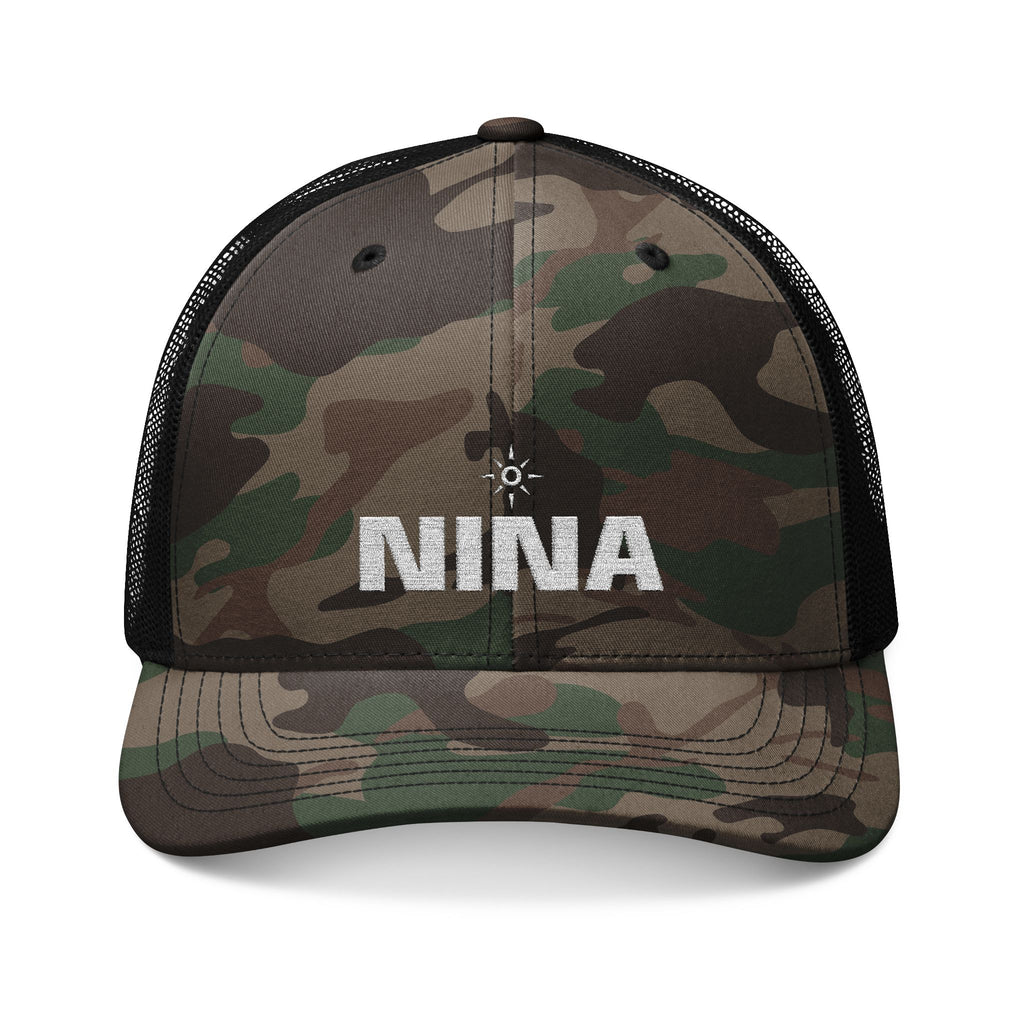 SUN NINA - Camouflage Mesh Trucker Hat