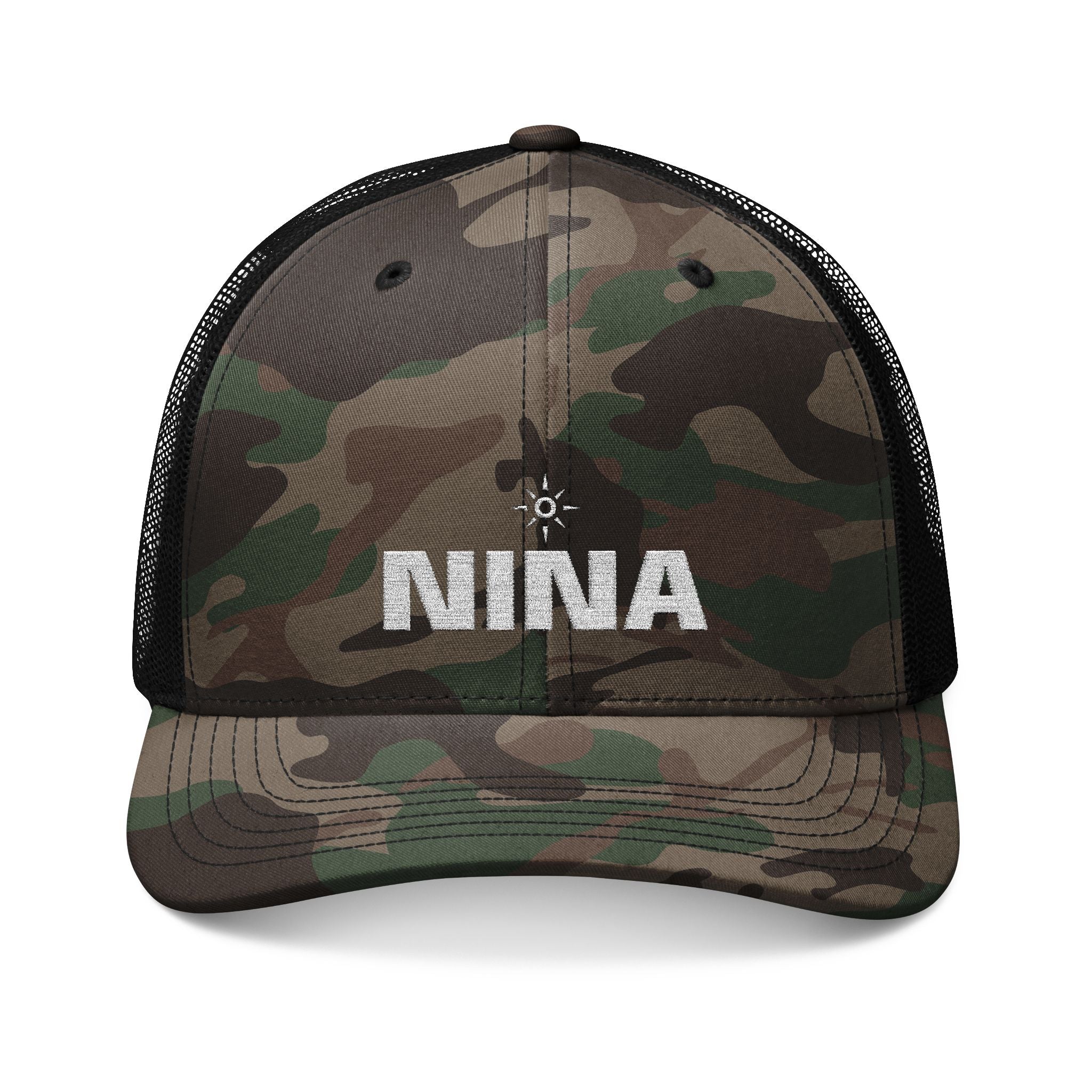 SUN NINA - Camouflage Mesh Trucker Hat